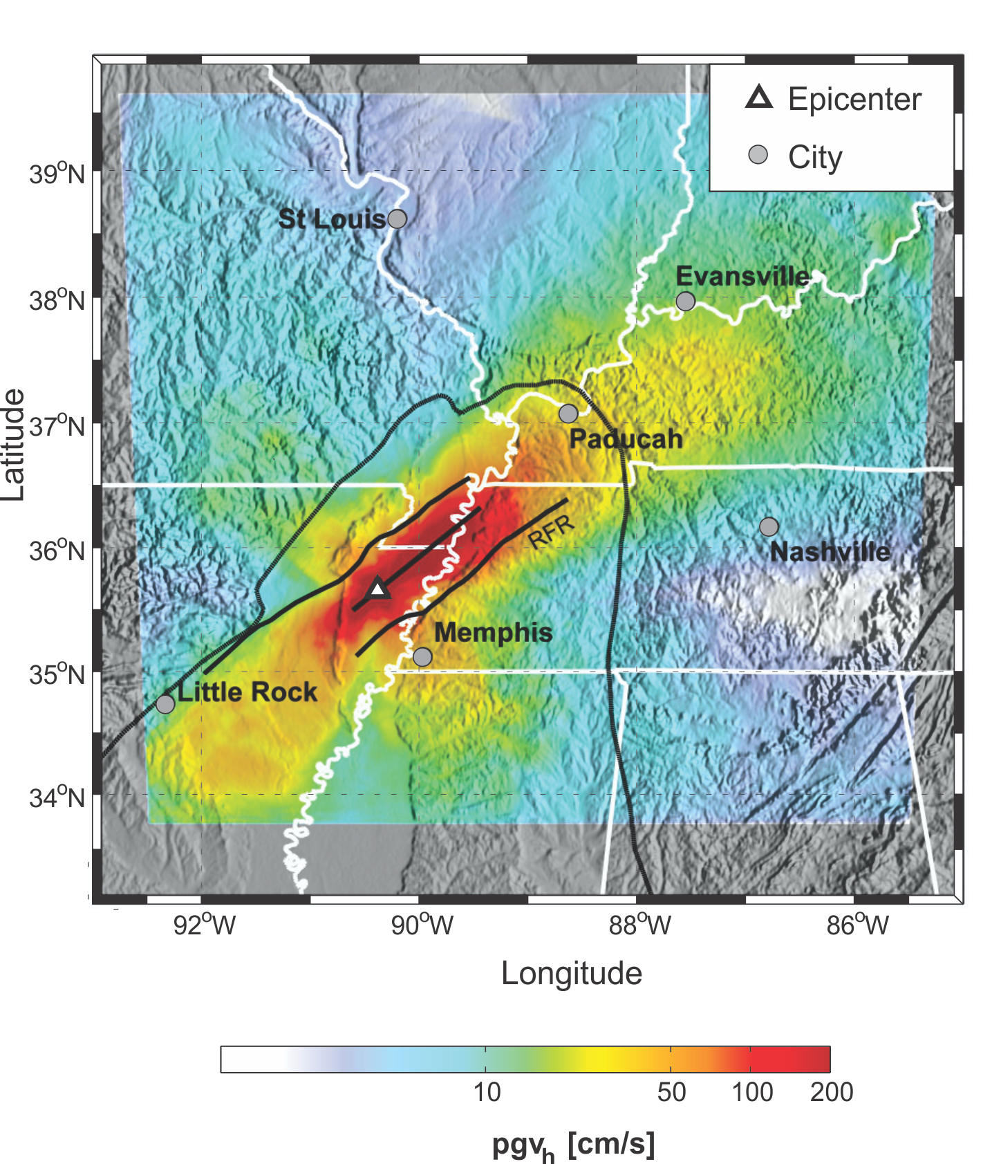 New Madrid earthquake simulations show strong, prolonged shaking in